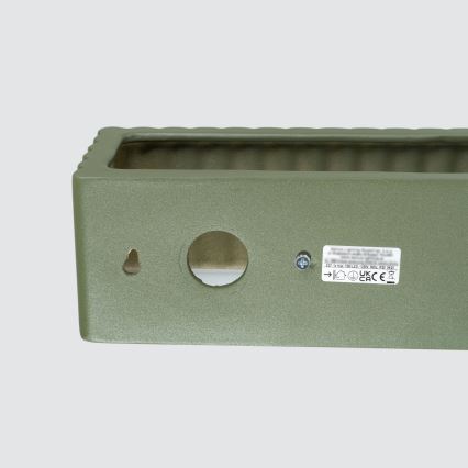 Zidna svetiljka RIGATA 1xE27/15W/230V keramika/zelena