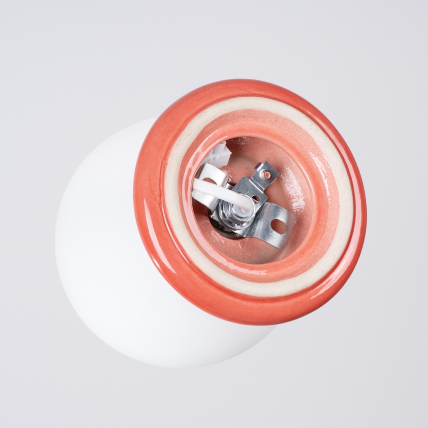 Kupatilsko zidno svetlo ZORI 1xG9/8W/230V IP44 ružičasto