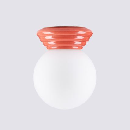 Plafonsko svetlo za kupatilo ZORI 1xG9/8W/230V Ø 12 cm IP44 ružičasto
