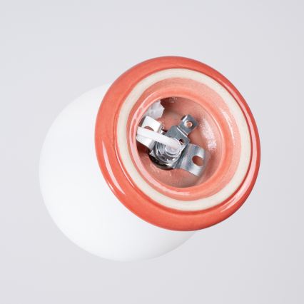 Plafonsko svetlo za kupatilo ZORI 1xG9/8W/230V Ø 12 cm IP44 ružičasto