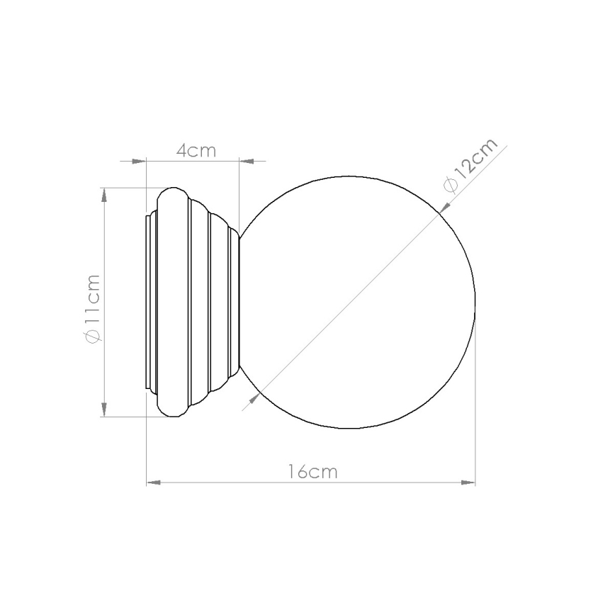 Kupatilsko zidno svetlo ZORI 1xG9/8W/230V IP44 belo