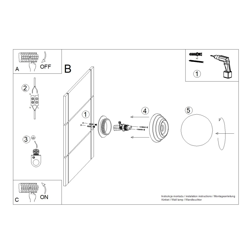 Kupatilsko zidno svetlo ZORI 1xG9/8W/230V IP44 belo