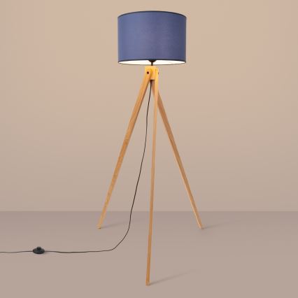 Stojeća lampa NATT 1xE27/15W/230V plava