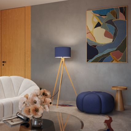 Stojeća lampa NATT 1xE27/15W/230V plava