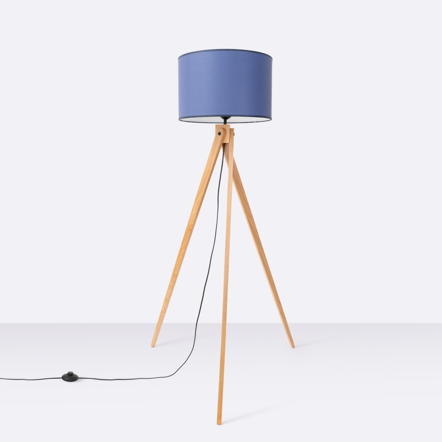 Stojeća lampa NATT 1xE27/15W/230V plava