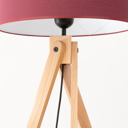 Podna lampa NATT 1xE27/15W/230V crvena