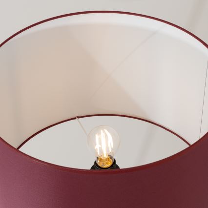 Podna lampa NATT 1xE27/15W/230V crvena