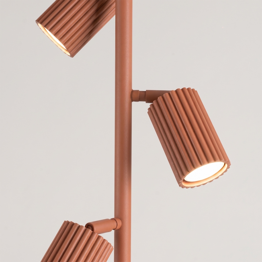 Podna lampa KARBON 3xGU10/10W/230V narandžasta