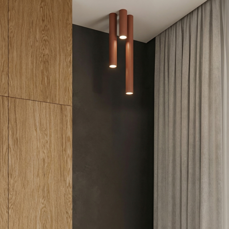 Spot svetiljka LAGOS 1xGU10/10W/230V 20 cm braon