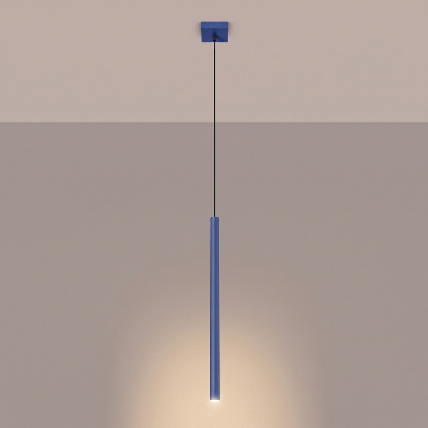 Luster na sajli PASTELO 1xG9/8W/230V plavi