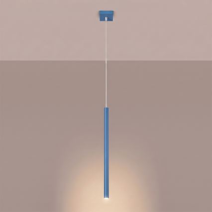 Luster na sajli PASTELO 1xG9/8W/230V plava