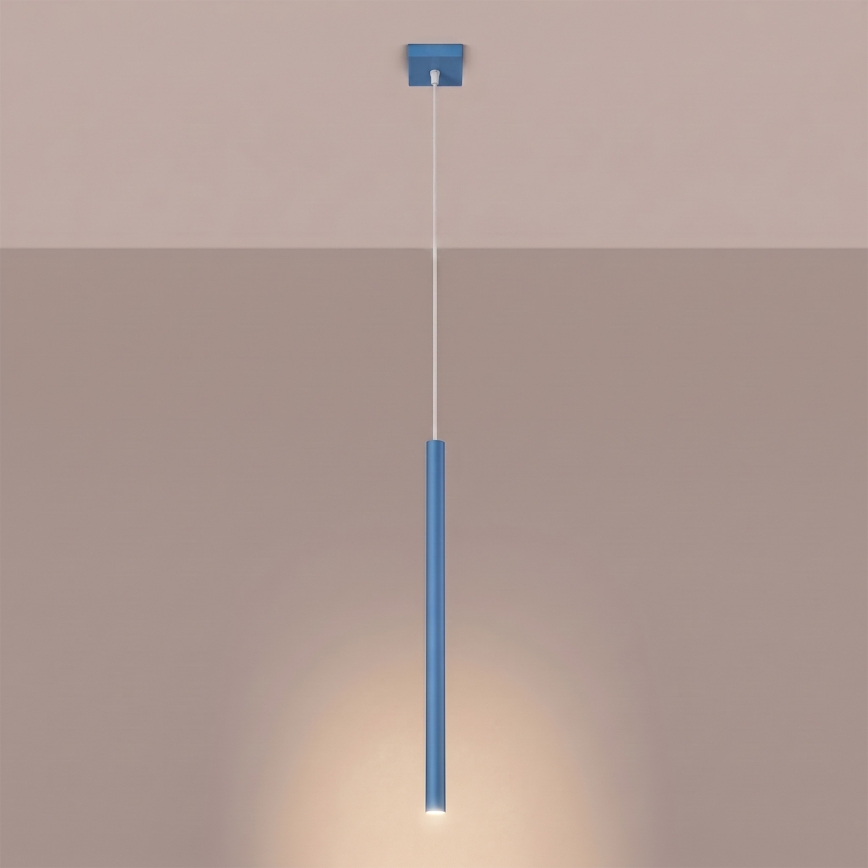 Luster na sajli PASTELO 1xG9/8W/230V plava