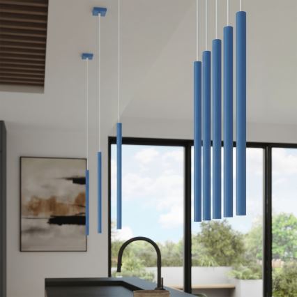 Luster na sajli PASTELO 1xG9/8W/230V plava
