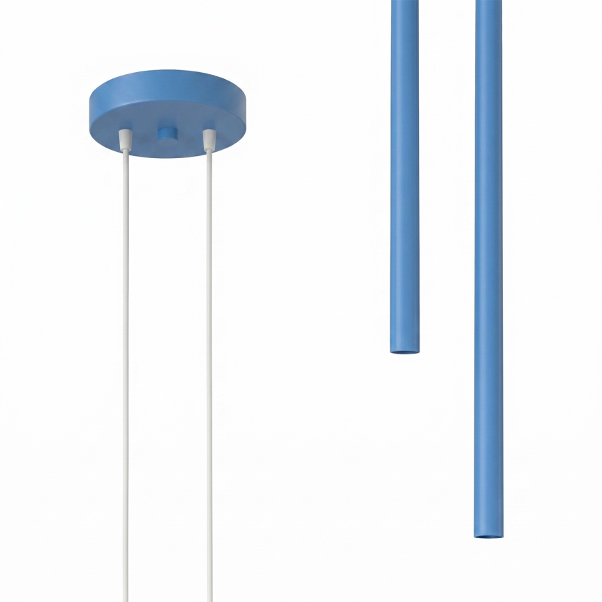 Luster na sajli PASTELO 2xG9/8W/230V, plave boje