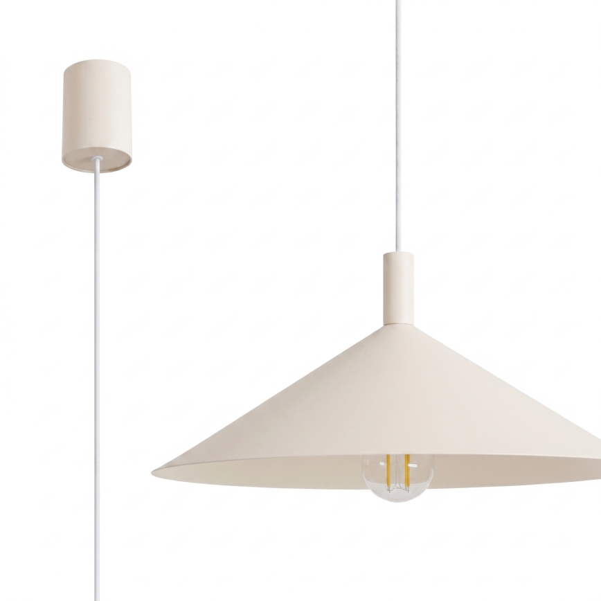 Luster na kablu NOX 1xE27/15W/230V krem boje