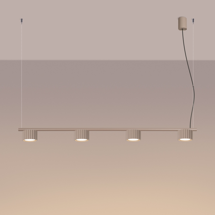 Luster na sajli AURA 4xGX53/10W/230V taupe