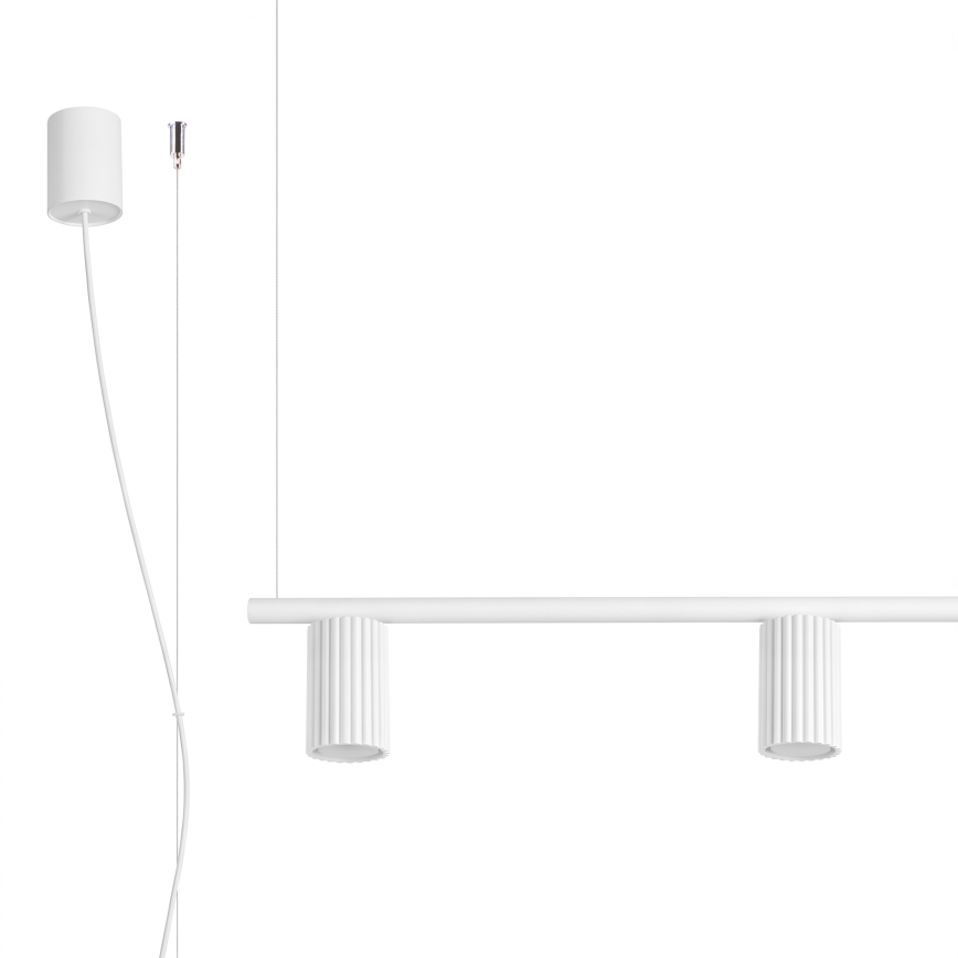 Luster na sajli KARBON 4xGU10/10W/230V beo