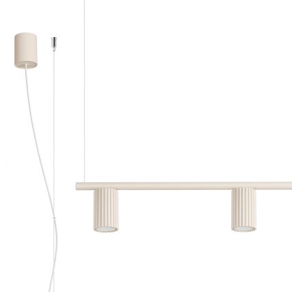 Luster na sajli KARBON 4xGU10/10W/230V krem boje