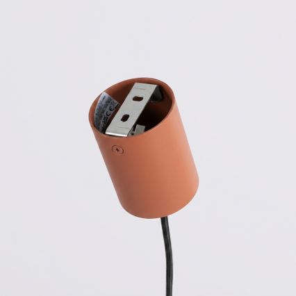 Luster na sajli KARBON 4xGU10/10W/230V narandžast