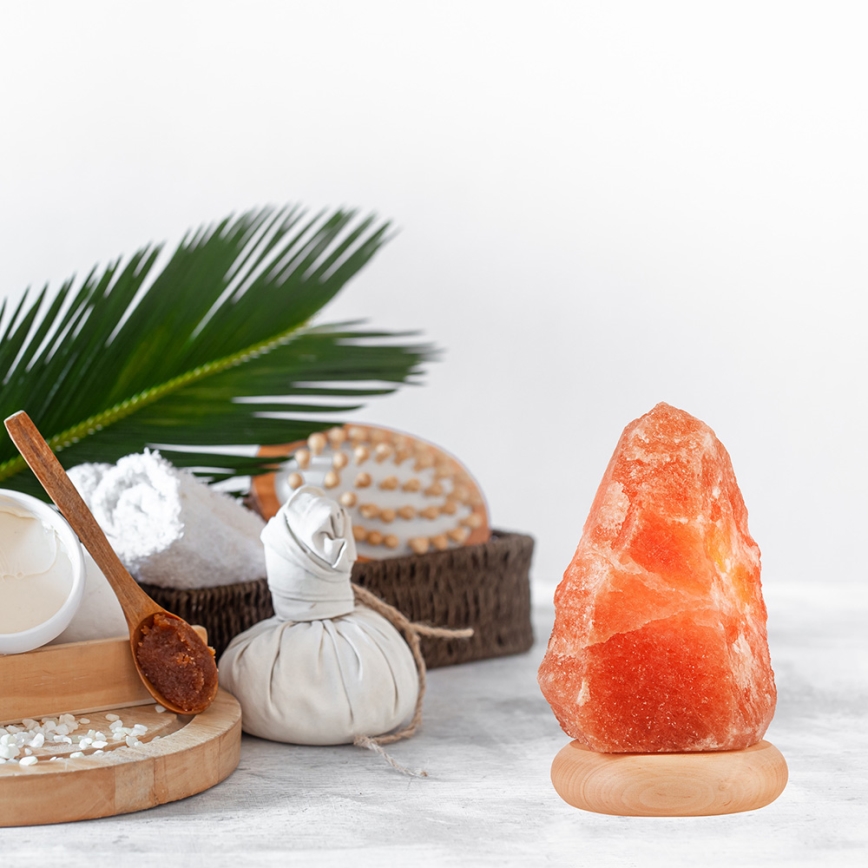 Solna lampa SALLY 1xE14/25W/230V od olše 2,2 kg