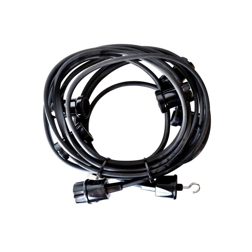 Spoljašnja dekorativna girlanda GIRLANDA 12 m 10xE27/15W/230V IP44