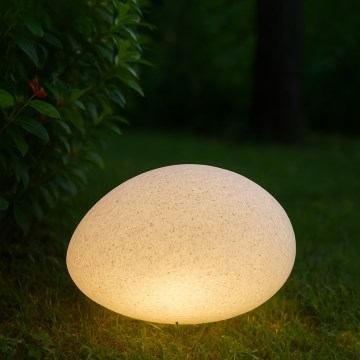 Spoljašnja dekorativna svetiljka LUMISTONE 1xE27/15W/230V IP65 prečnik 26,5 cm