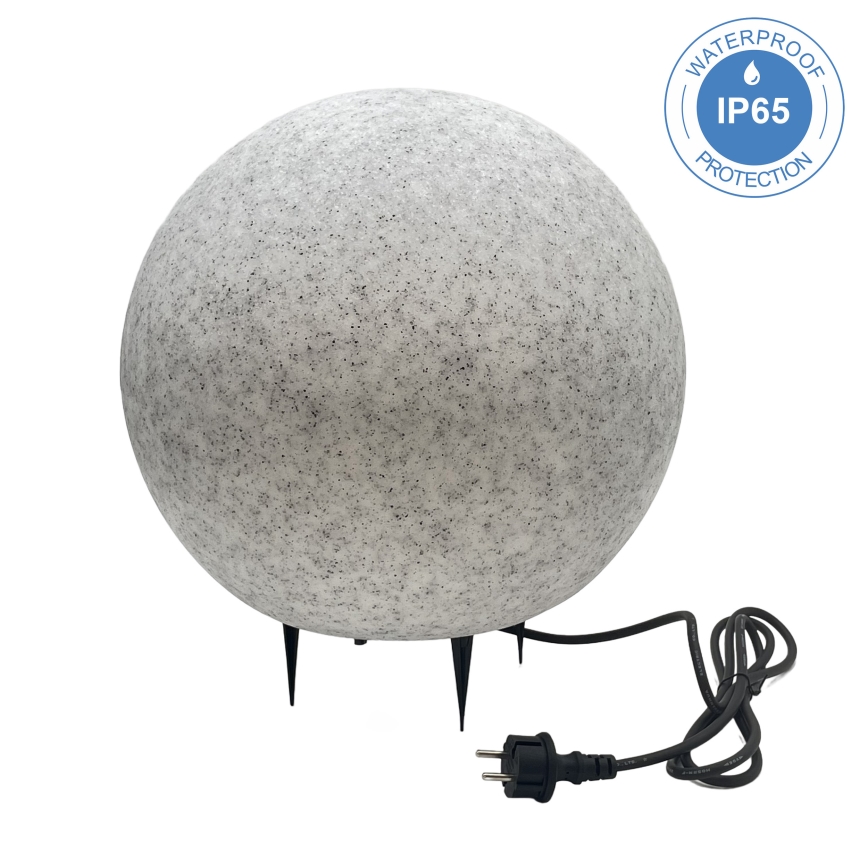 Spoljašnja dekorativna svetiljka LUMISTONE 1xE27/15W/230V IP65 Ø 38 cm