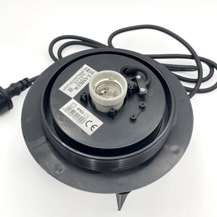 Spoljašnja dekorativna svetiljka LUMISTONE 1xE27/15W/230V IP65 Ø 38 cm