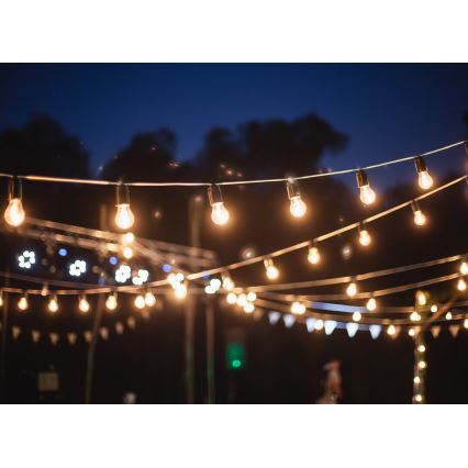 Spoljašnja dekorativna svetlosna girlanda GIRLANDA 6,5 m 5xE27/15W/230V IP44