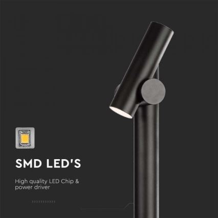 Spoljašnja fleksibilna LED lampa 4W/230V 3000K IP44 100 cm crna