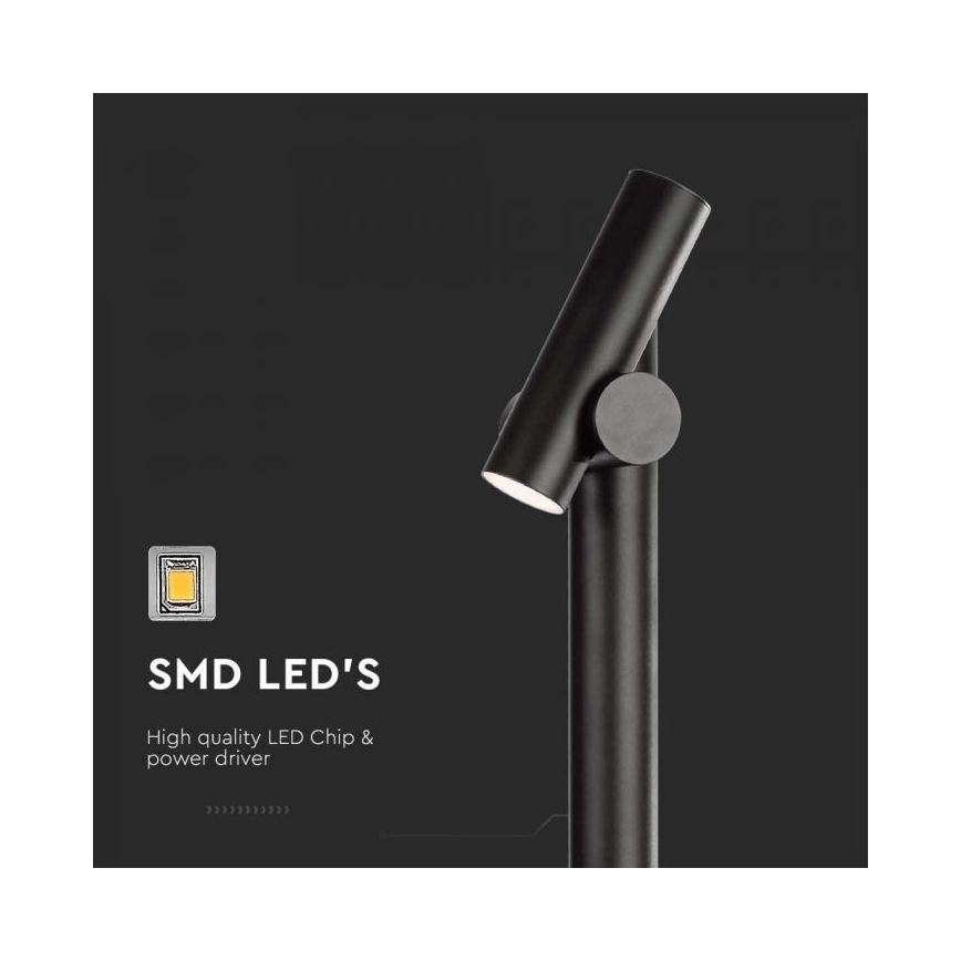 Spoljašnja fleksibilna LED lampa 4W/230V 3000K IP44 100 cm crna