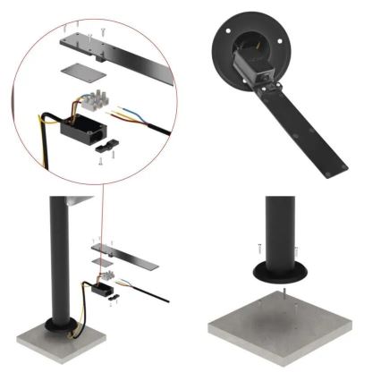 Spoljašnja fleksibilna LED lampa NIKA LED/12,5W/230V IP44 80 cm