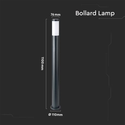 Spoljašnja lampa 1xE27/60W/230V IP44 110cm antracit