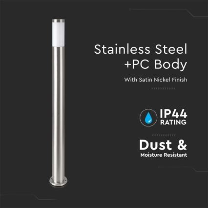 Spoljašnja lampa 1xE27/60W/230V IP44 110cm mat hrom