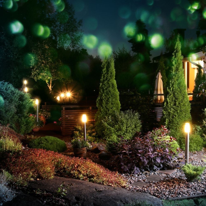 Spoljašnja lampa 1xE27/60W/230V IP44 110cm mat hrom