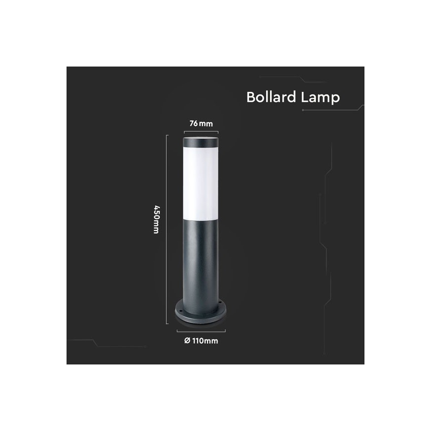 Spoljašnja lampa 1xE27/60W/230V IP44 45cm antracit