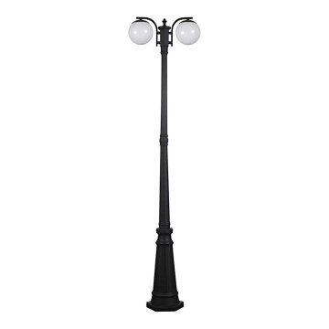 Spoljašnja lampa 2xE27/60W/230V IP44 199 cm crna