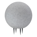 Spoljašnja lampa ARGENTO 1xE27/15W/230V, prečnik 30 cm, IP65, siva