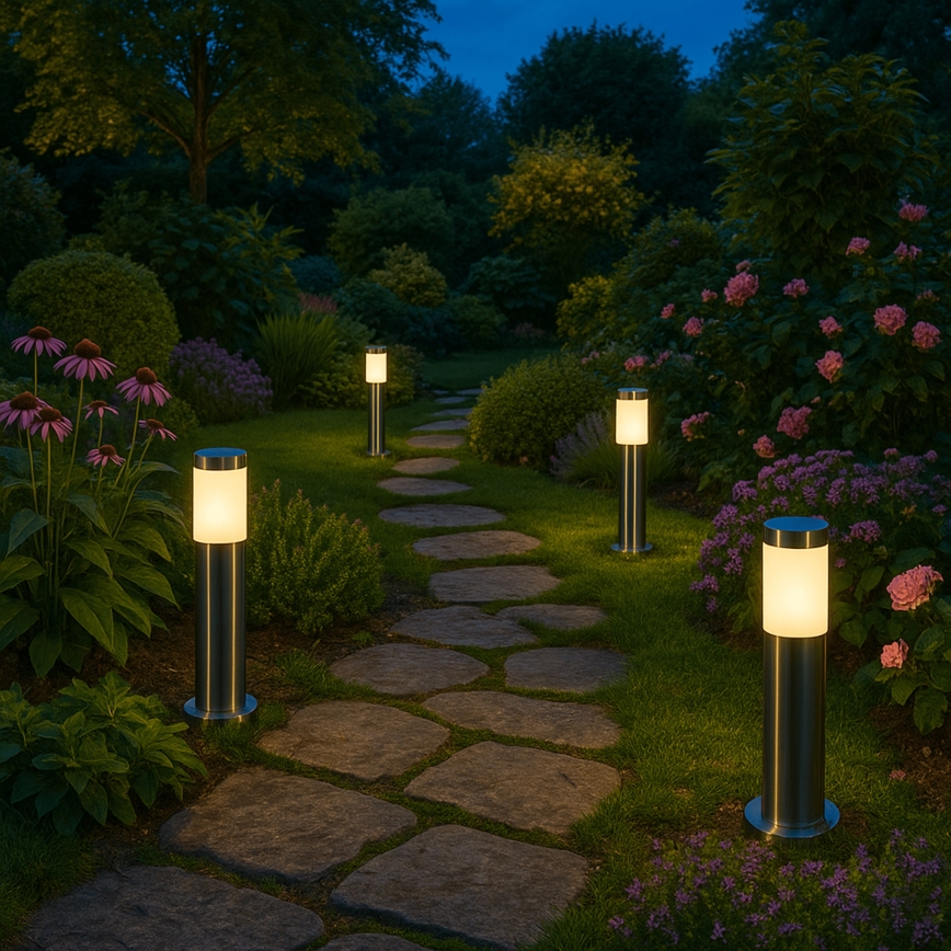 Spoljašnja lampa BROOKLYN 1xE27/60W/230V 45 cm IP44 mat hrom