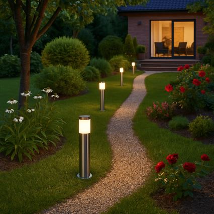 Spoljašnja lampa BROOKLYN 1xE27/60W/230V 45 cm IP44 mat hrom