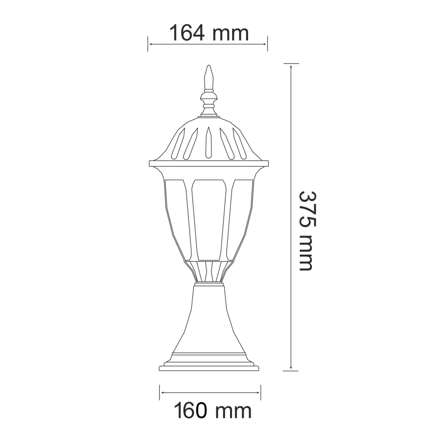 Spoljašnja lampa FLORENCJA 1xE27/20W/230V IP43