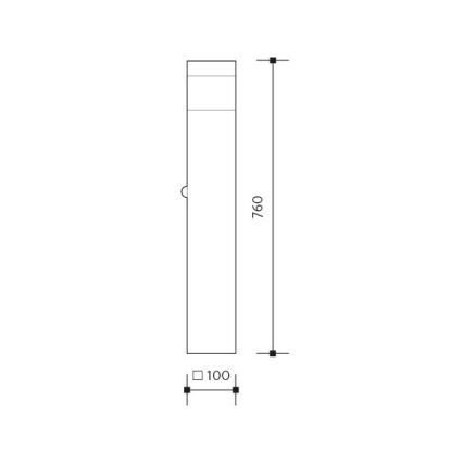 Spoljašnja lampa GARD 1xE14/60W/230V IP44