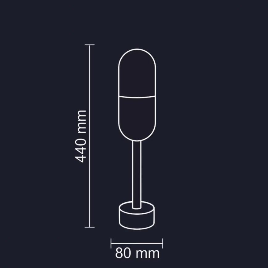 Spoljašnja lampa HORTEN 1xE27/10W/230V IP44 44 cm