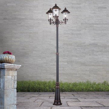 Spoljašnja lampa KENZO 3xE27/100W/230V IP44 bronza/patina
