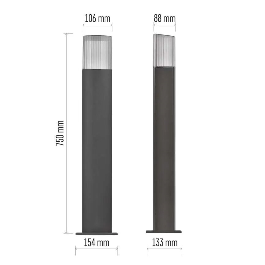 Spoljašnja lampa LANA 1xE27/25W/230V IP54 75 cm