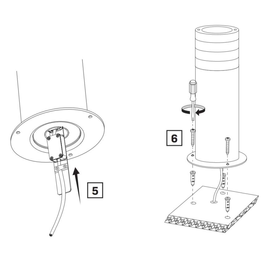 Spoljašnja lampa RINO 1xE27/12W/230V IP54 74 cm crna