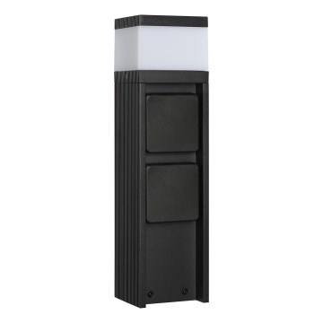 Spoljašnja lampa sa 2 utičnice VESPER 1xG9/5W/230V IP44 30 cm crna