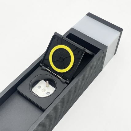 Spoljašnja lampa sa 2 utičnice VESPER 1xG9/5W/230V IP44 30 cm crna