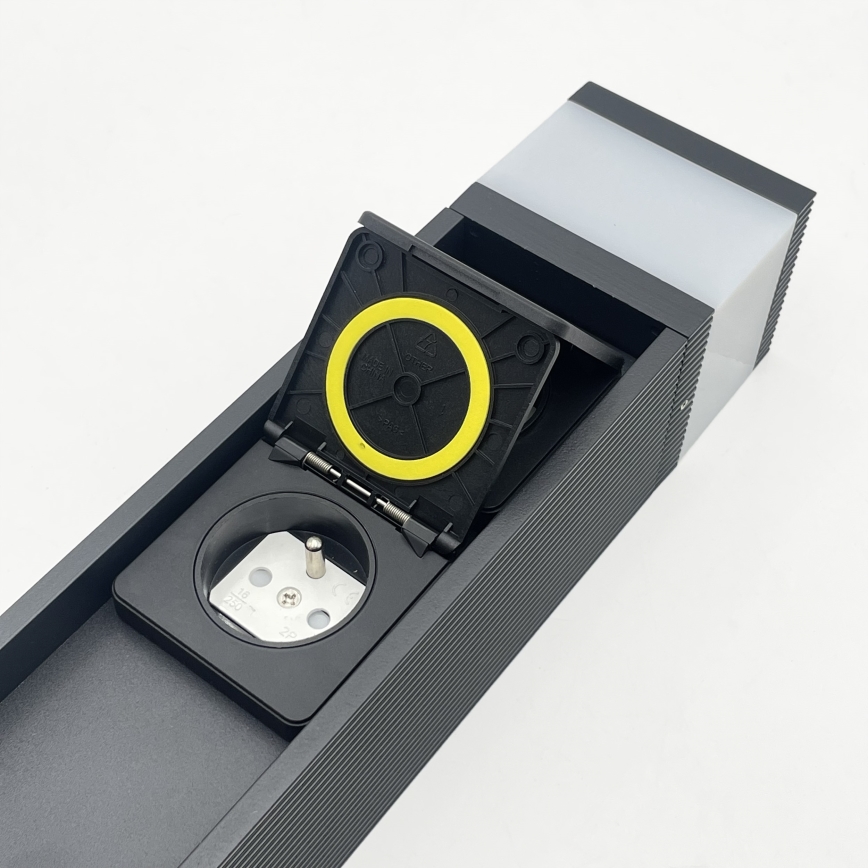 Spoljašnja lampa sa 2 utičnice VESPER 1xG9/5W/230V IP44 30 cm crna