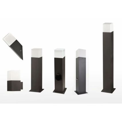 Spoljna lampa sa utičnicom NEW YORK 1xE27/12W/230V IP44 44 cm antracit